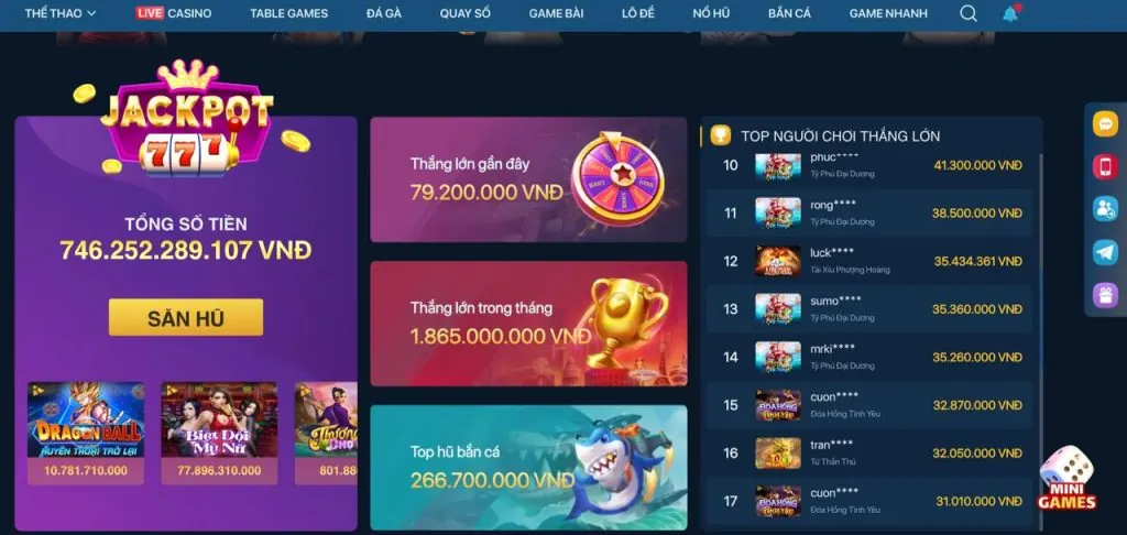 Ưu đãi nạp tiền lần đầu cho game bắn cá alô789